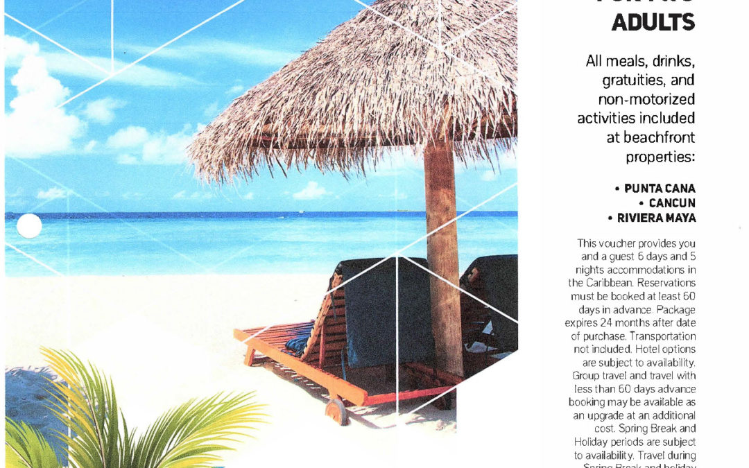 5 Nights, 2 Adults, All-Inclusive!